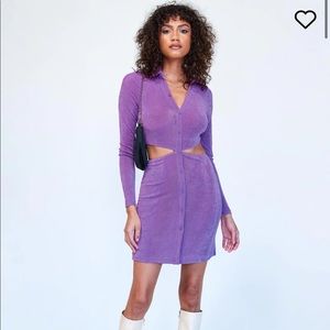 Princess Polly purple cutout dress